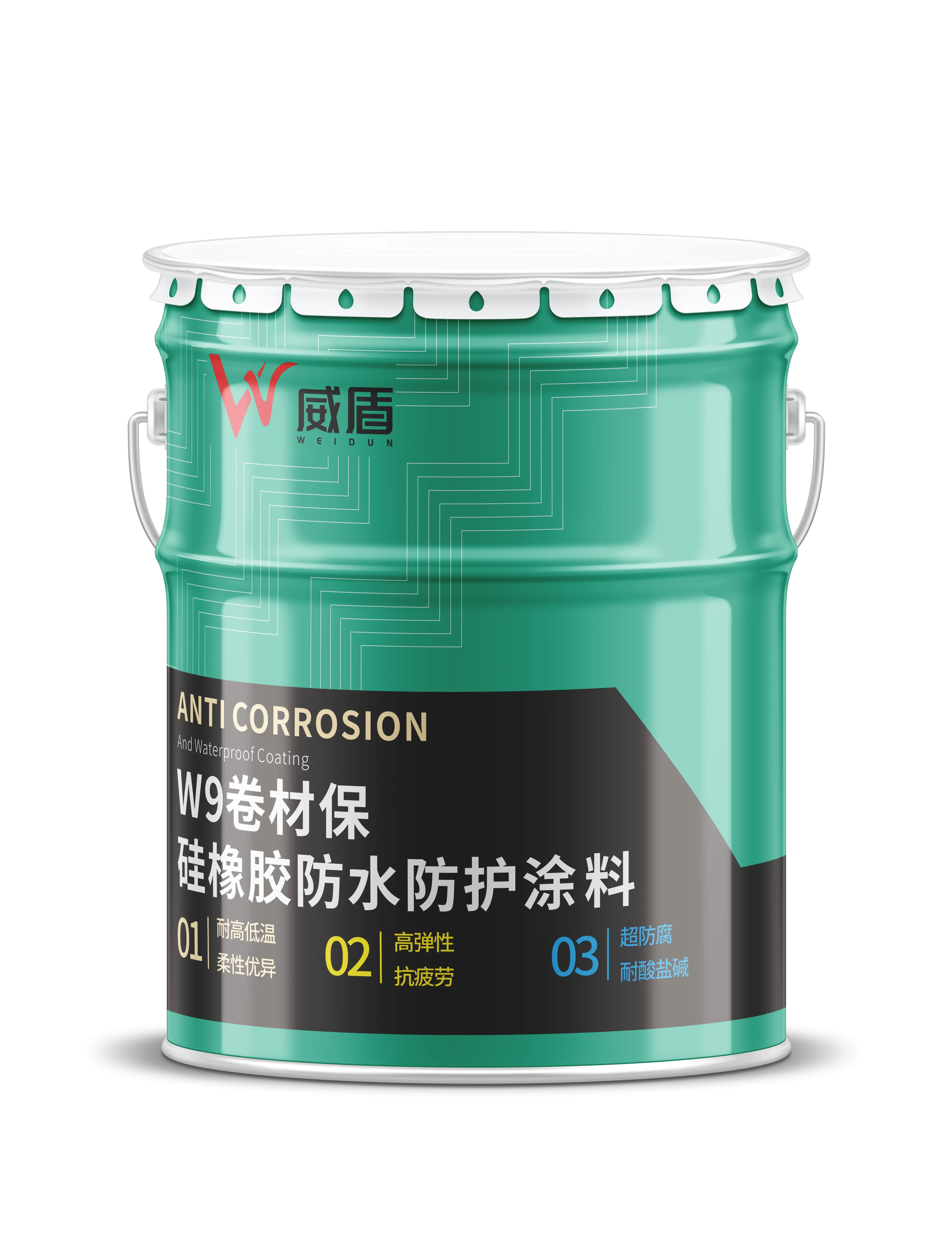 W9 Bituminous Membrane Protection Silicone Rubber Waterproofing and Protective Coating